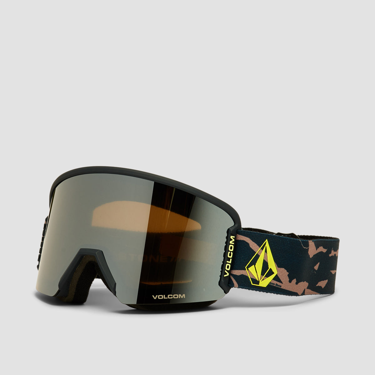 Volcom Garden 2 Snow Goggles Camo/Silver Chrome + Bonus Lens Yellow