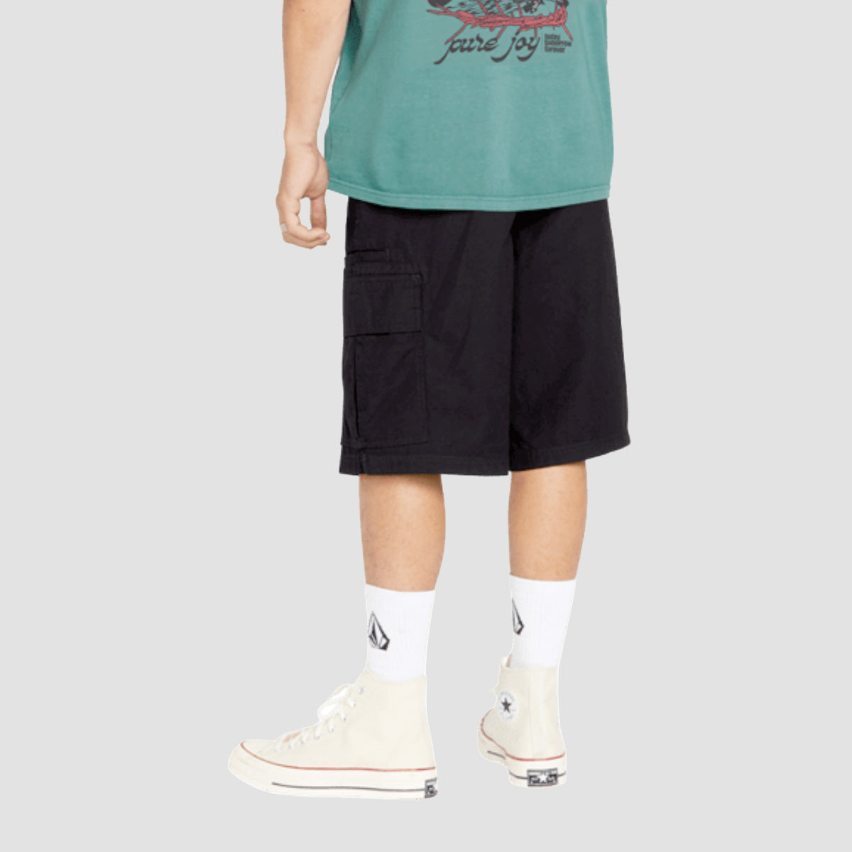Volcom Grand Fang 22" Cargo Shorts Black