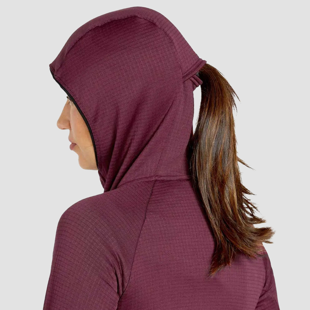 Volcom Gridlock Balaclava Pullover Hoodie Burgundy - Womens