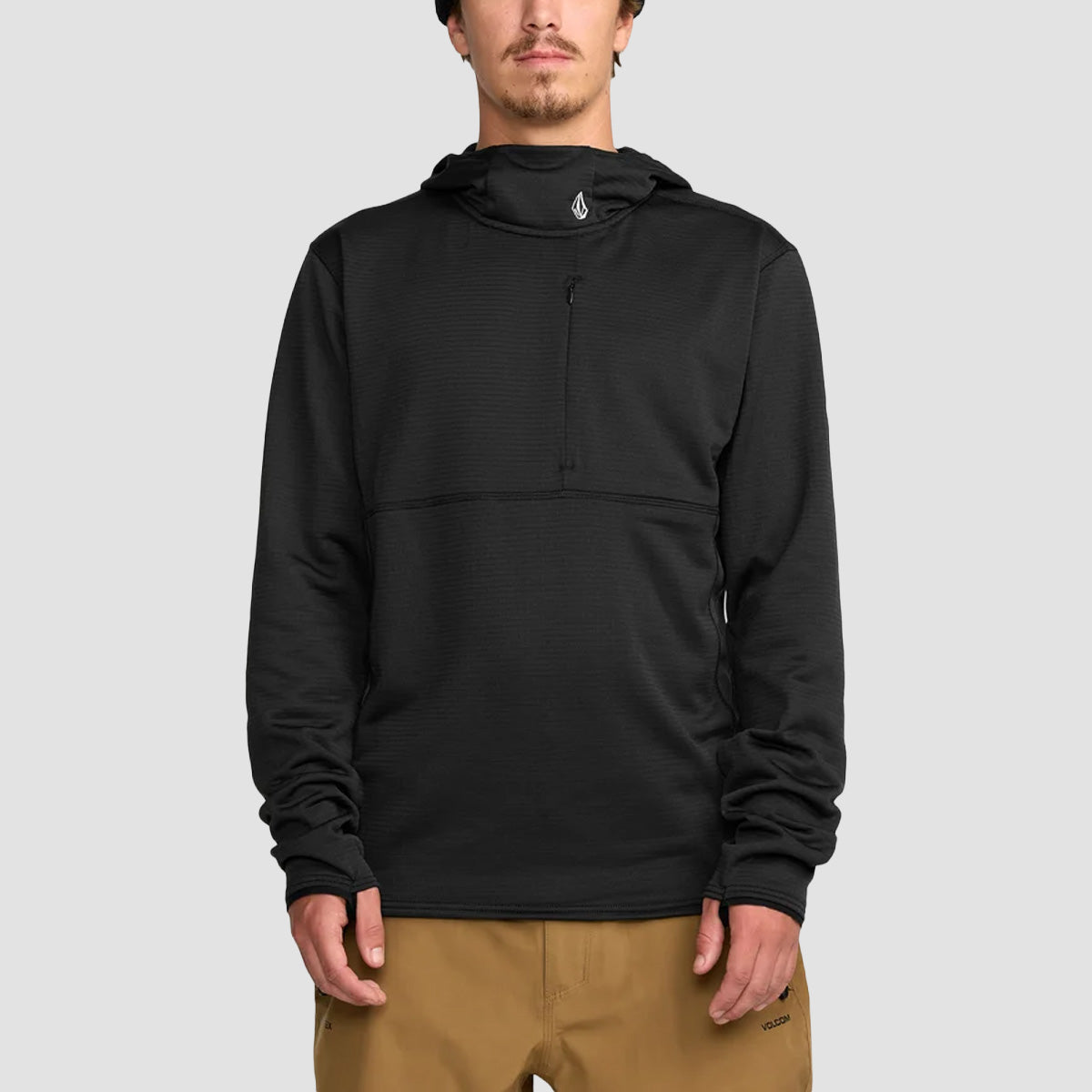 Volcom Gridlock Hooded Pullover Hoodie Black