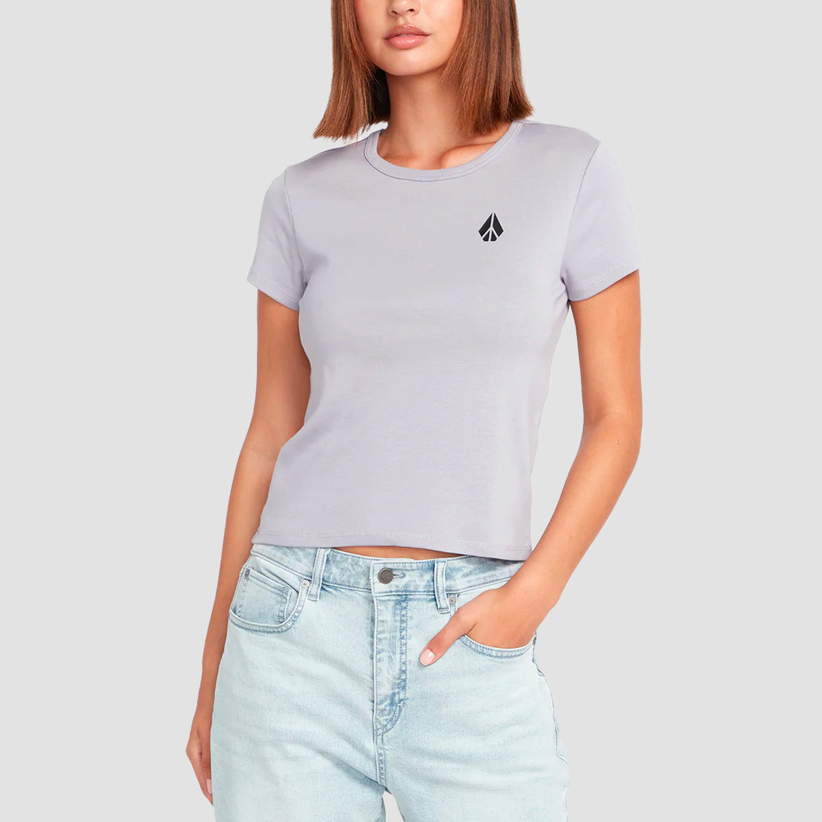 Volcom Have A Clue T-Shirt Moonbeam - Womens