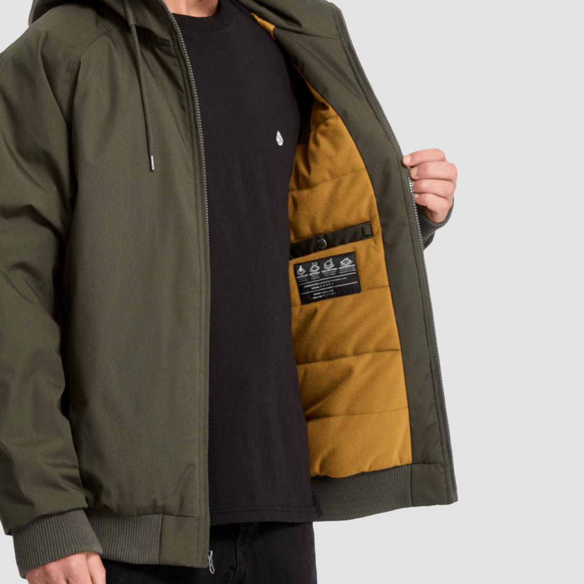 Volcom Hernan 10K Jacket Rinsed Black