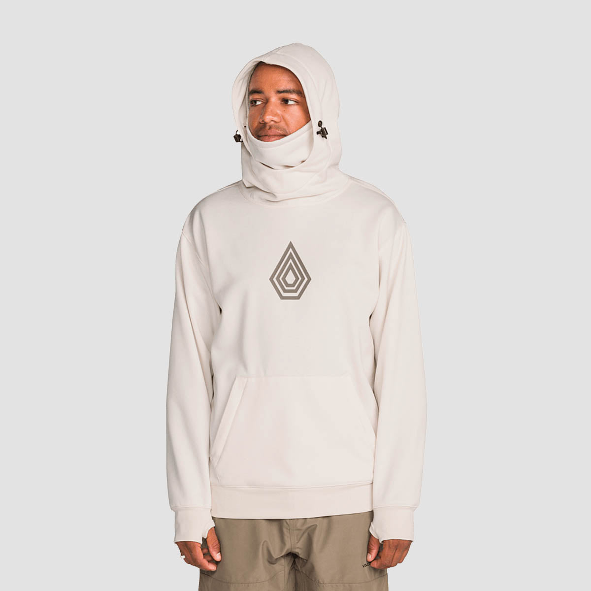 Volcom Hydro Riding Snow Pullover Hoodie Off White