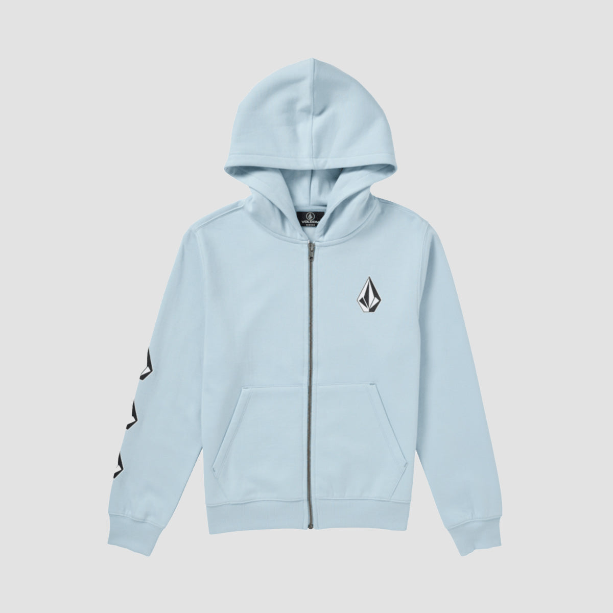 Volcom Iconic Stone Zip Hoodie Ice Blue - Kids