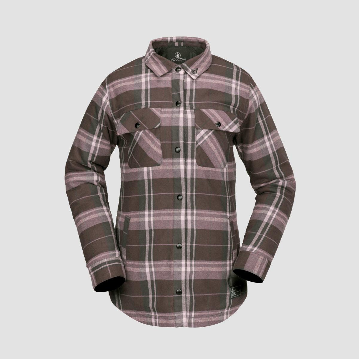 Volcom Ins Riding Flannel Jacket Dusty Lavender - Womens