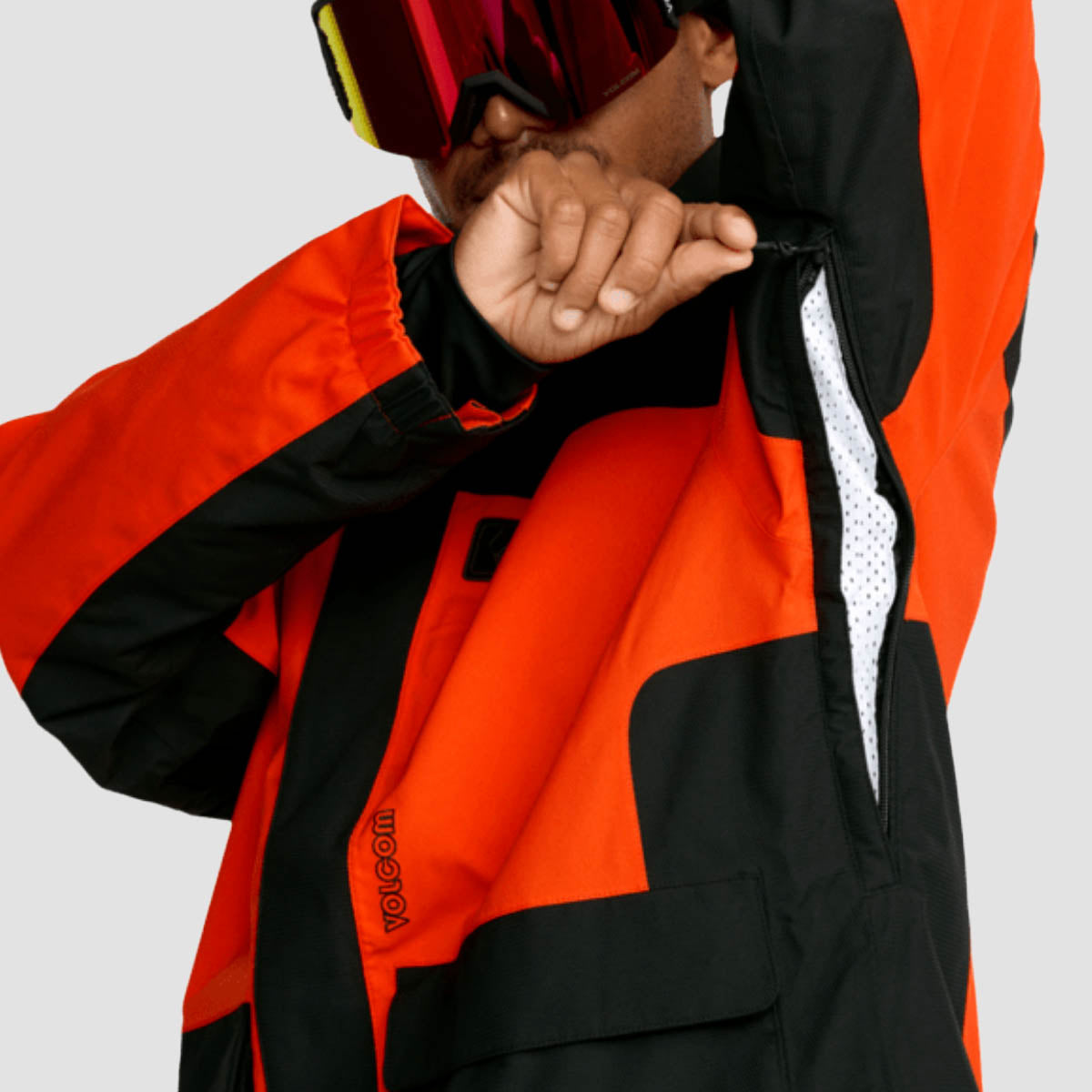 Volcom Kleveland 15K Snow Jacket Orange Shock