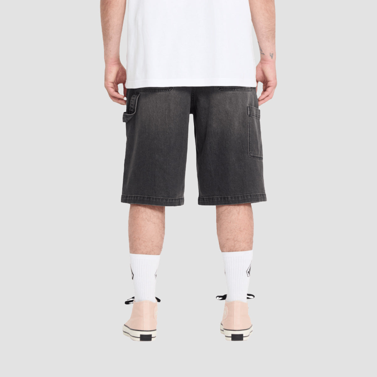Volcom Kraftsman II 24" Denim Shorts Black Grey