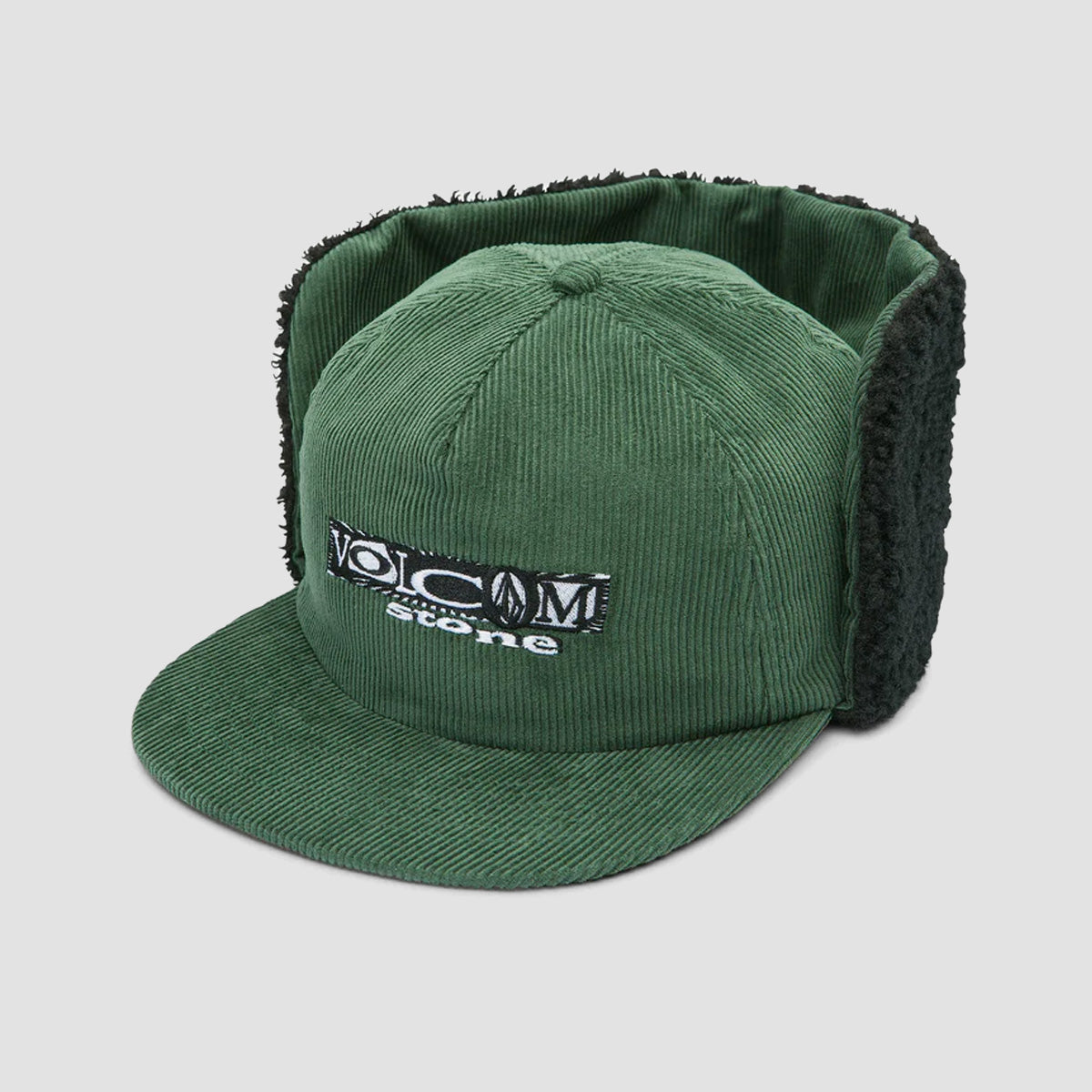 Volcom Lib Stone Legacy Flap Cap Dark Pine