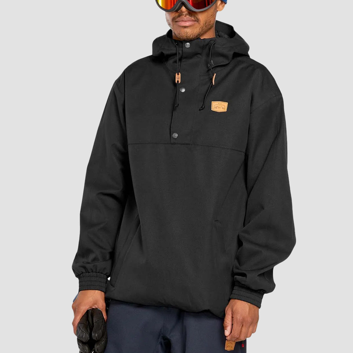 Volcom Longo 20K Pullover Snow Jacket Black