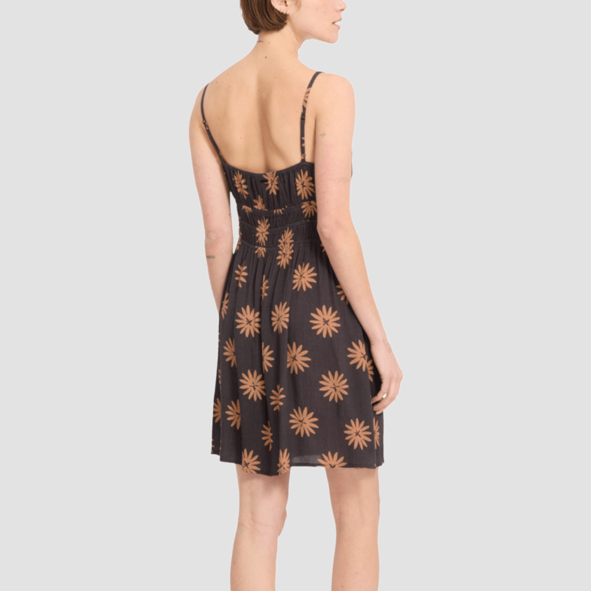 Volcom Midnite Ramble Dress Vintage Black - Womens