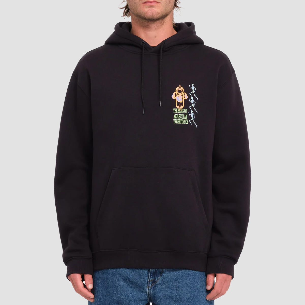 Volcom Noder Pullover Hoodie Black Combo