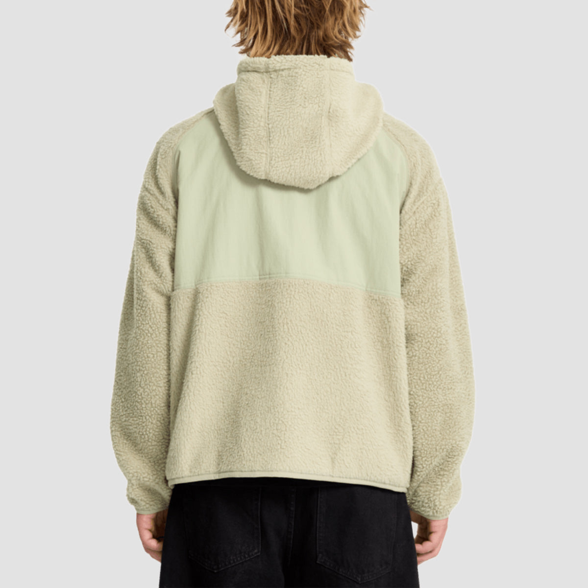 Volcom Nomaa Sherpa Zip Hoodie Green Tea