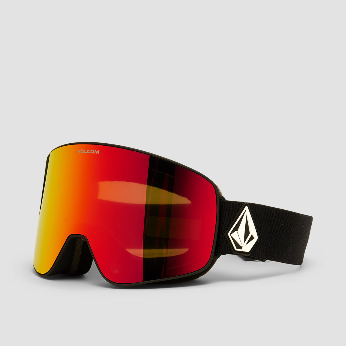 Volcom Odyssey Snow Goggles Matte Black/Red Chrome