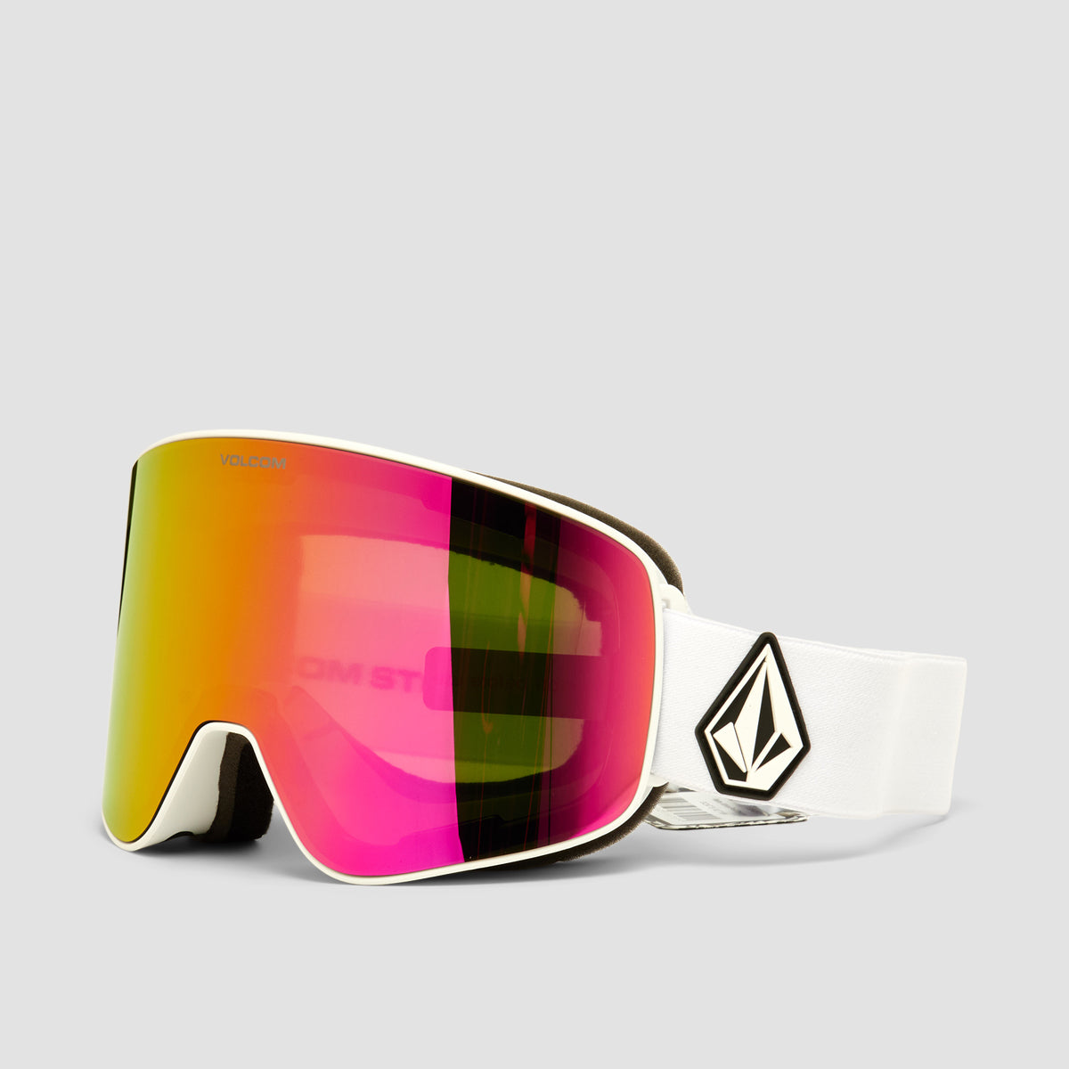 Volcom Odyssey Snow Goggles Matte White/Pink Chrome