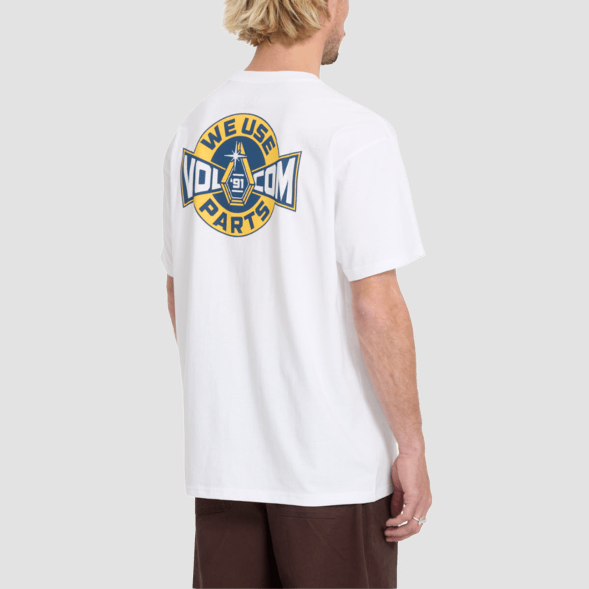 Volcom Parted Out Pocket T-Shirt White