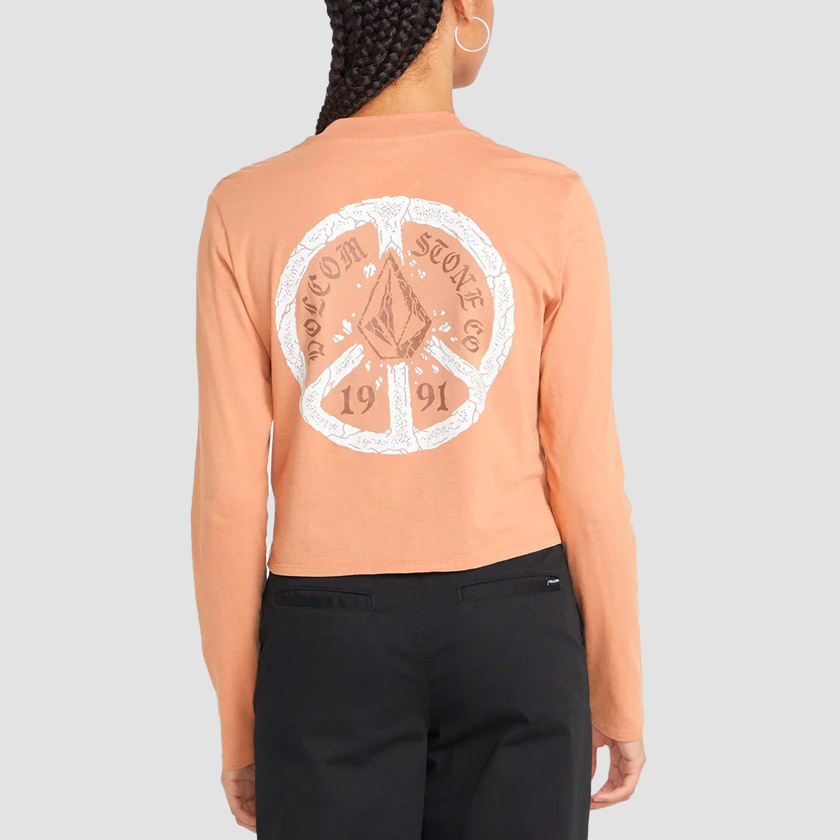 Volcom Pocket Dial Longsleeve T-Shirt Clay - Womens