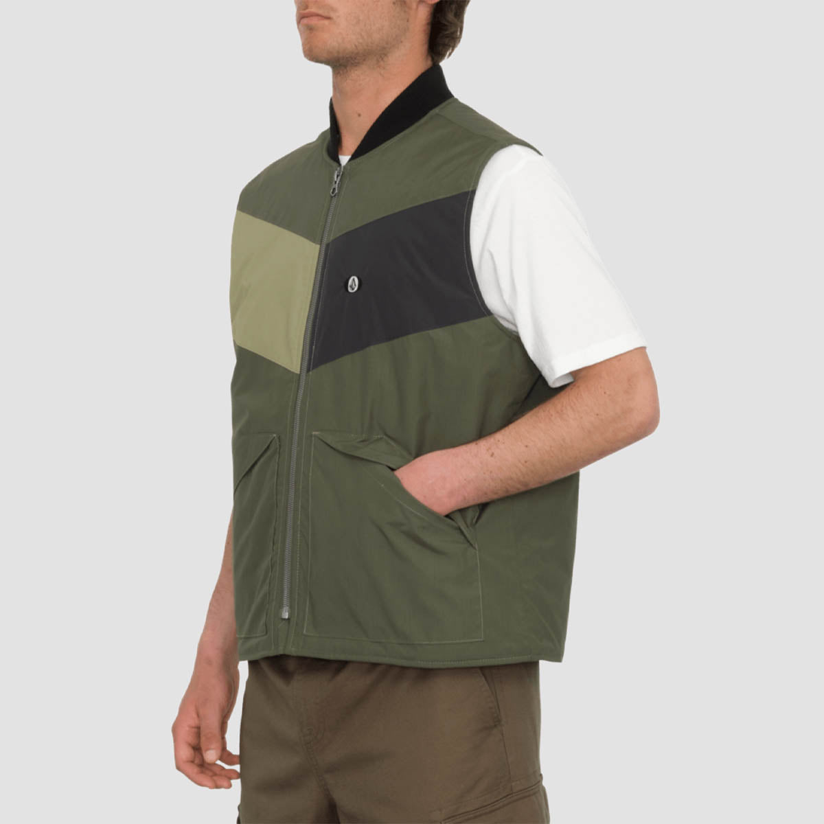 Volcom Prysmer Vest Jacket Squadron Green