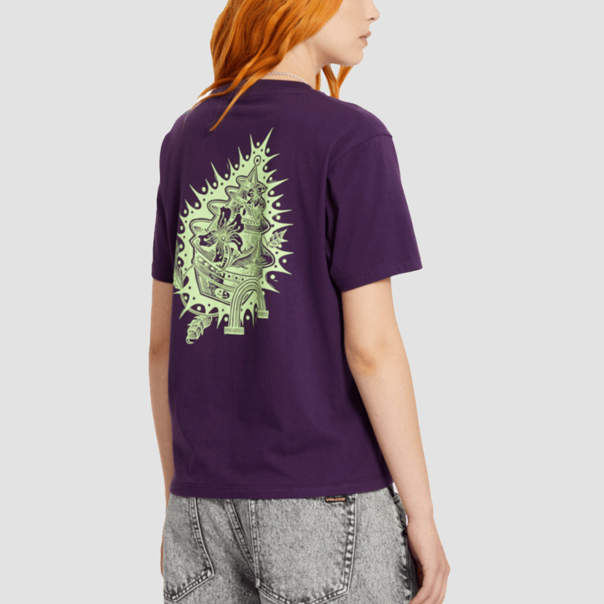 Volcom Radical Daze Up T-Shirt Grape Royale - Womens
