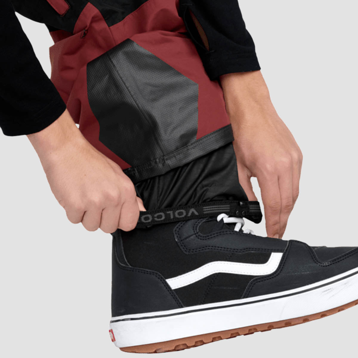 Volcom Rain Gore-Tex Snow Bib Overall Pants Burnt Red
