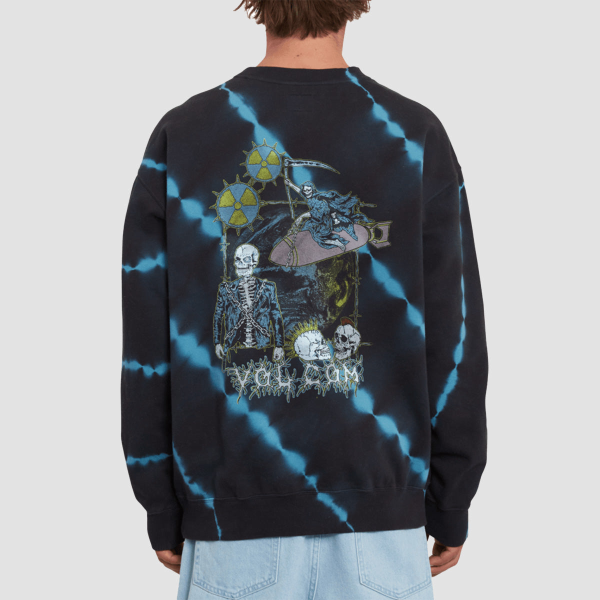 Volcom Richard French Sayer FA Crew Sweatshirt Black