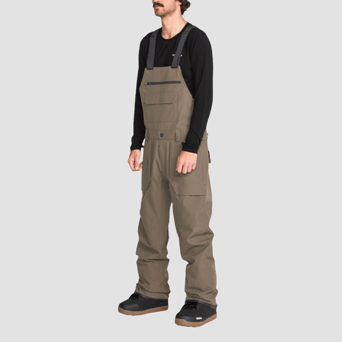 Volcom Roan Bib Overall Snow Pants Teak