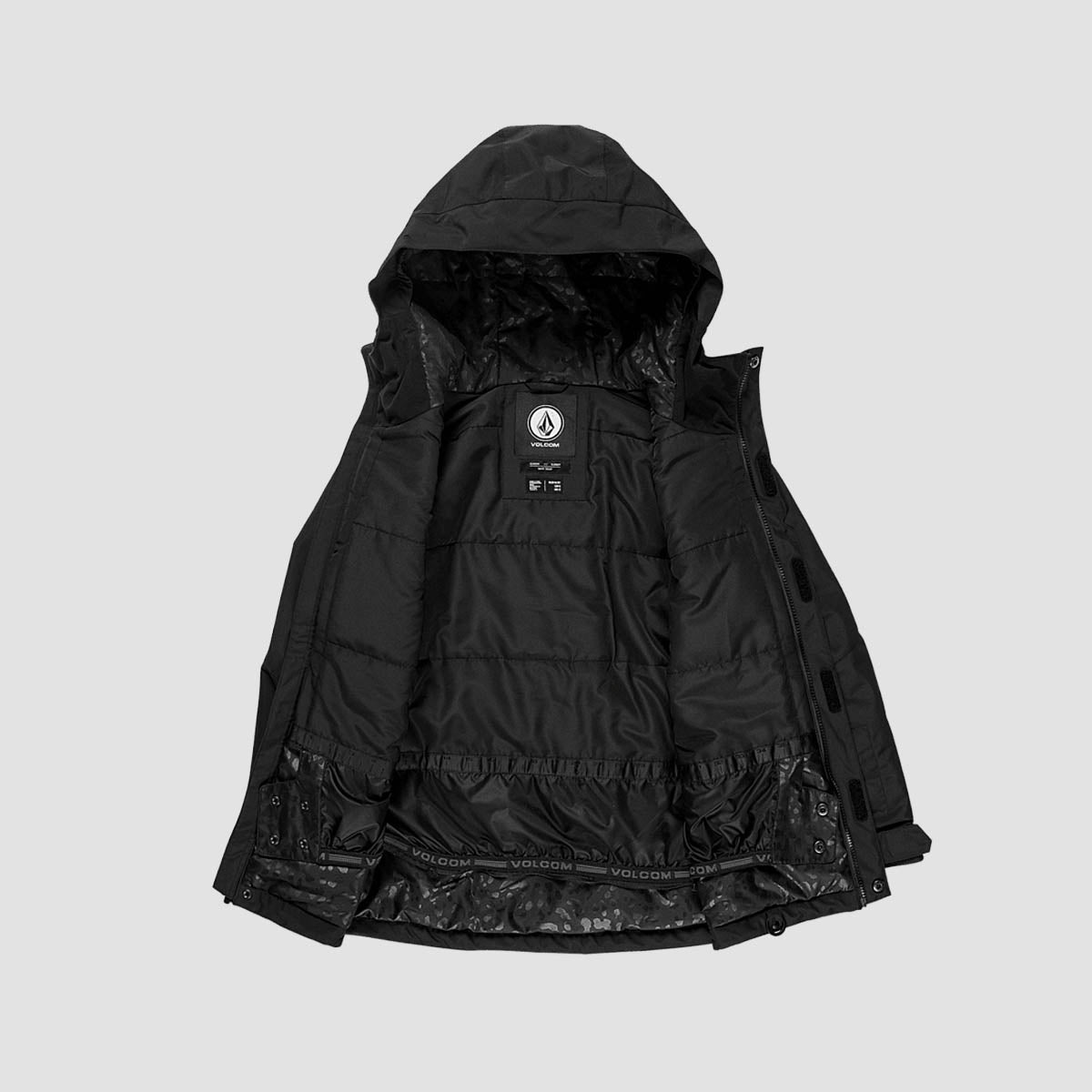 Volcom Sass'N'Frass Ins Snow Jacket Black - Girls