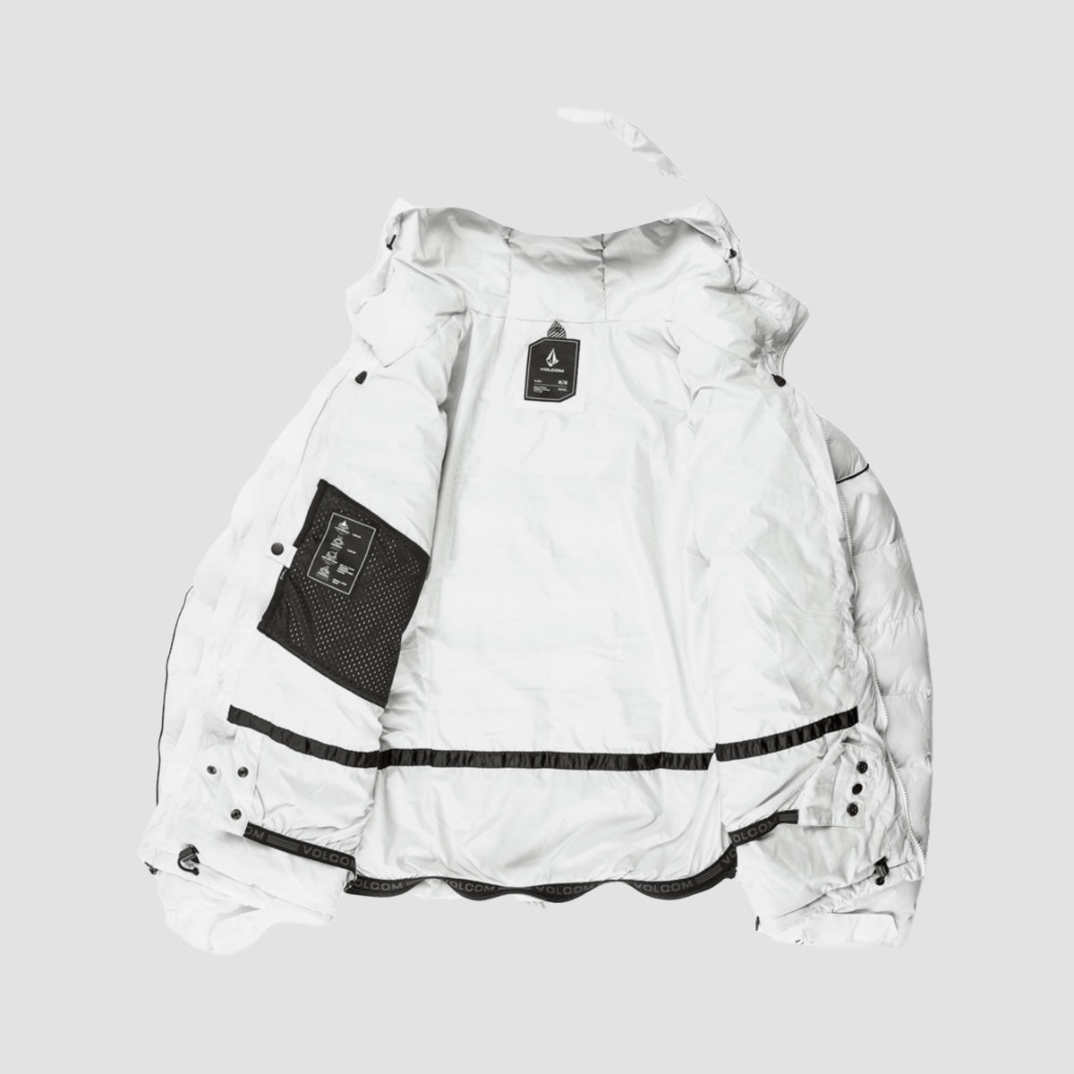 Volcom Sew Down 10K Snow Jacket White Camo