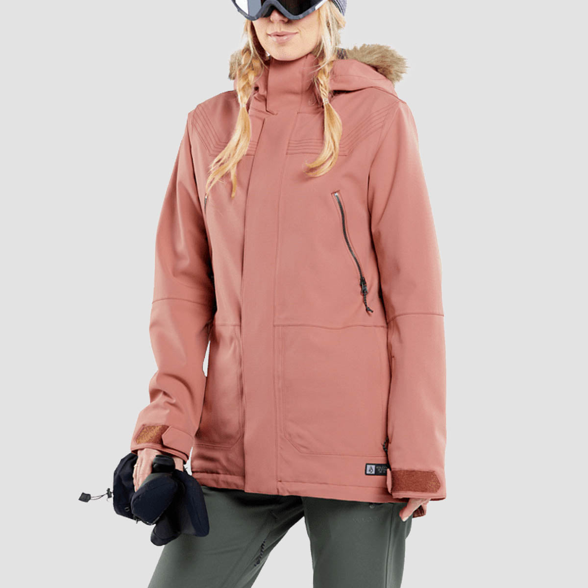 Volcom Shadow Ins 15K Snow Jacket Earth Pink - Womens