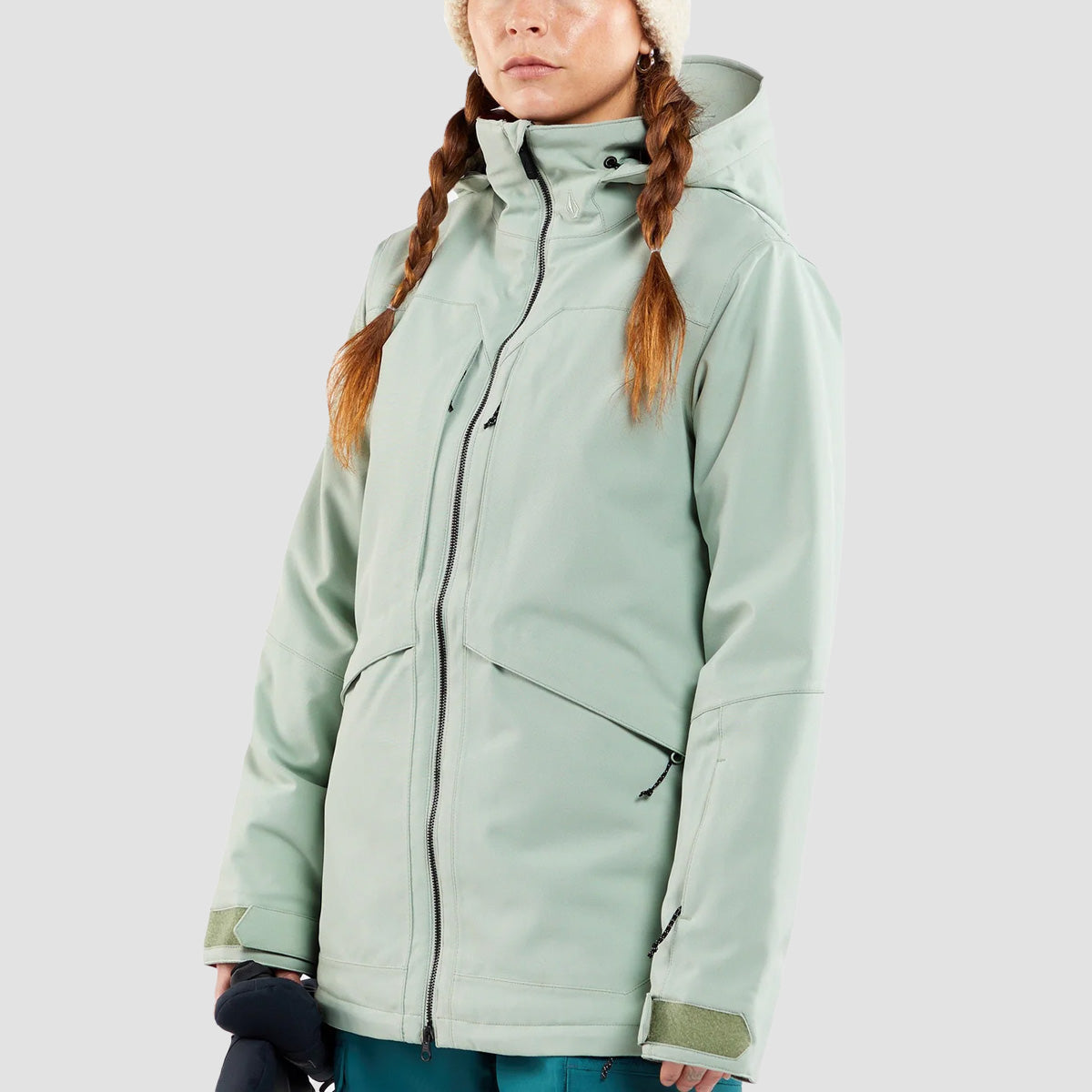 Volcom Shelter 3D Stretch Snow Jacket Sage Frost - Womens