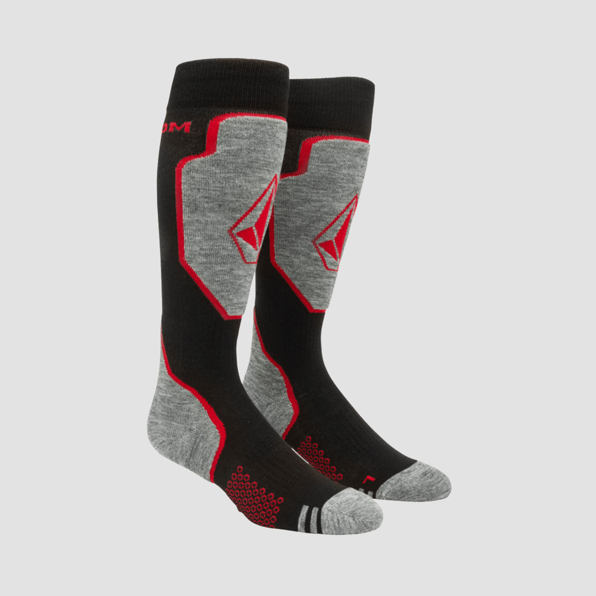 Volcom Shield Wool Blend Snow Socks Orange Shock