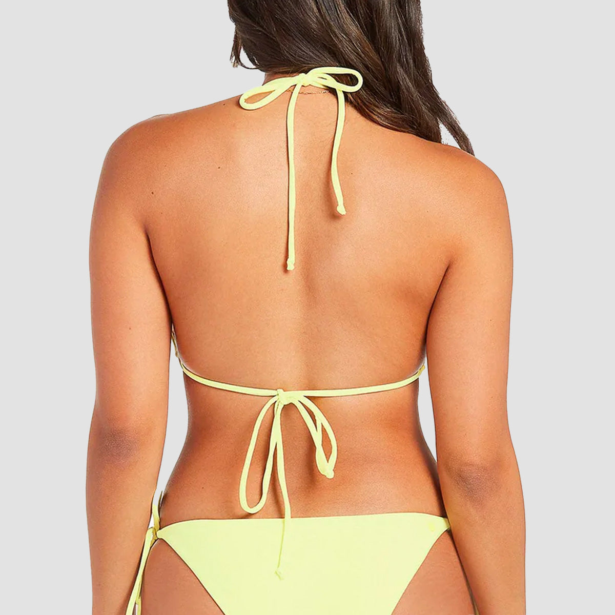 Volcom Simply Seamless Tri Bikini Top Lime Ice - Womens