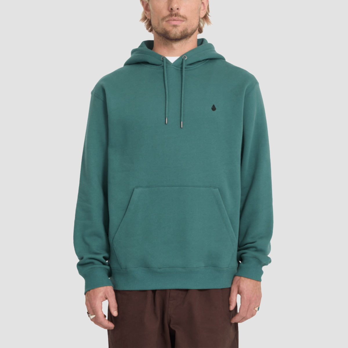 Volcom Single Stone Pullover Hoodie Rifle Green