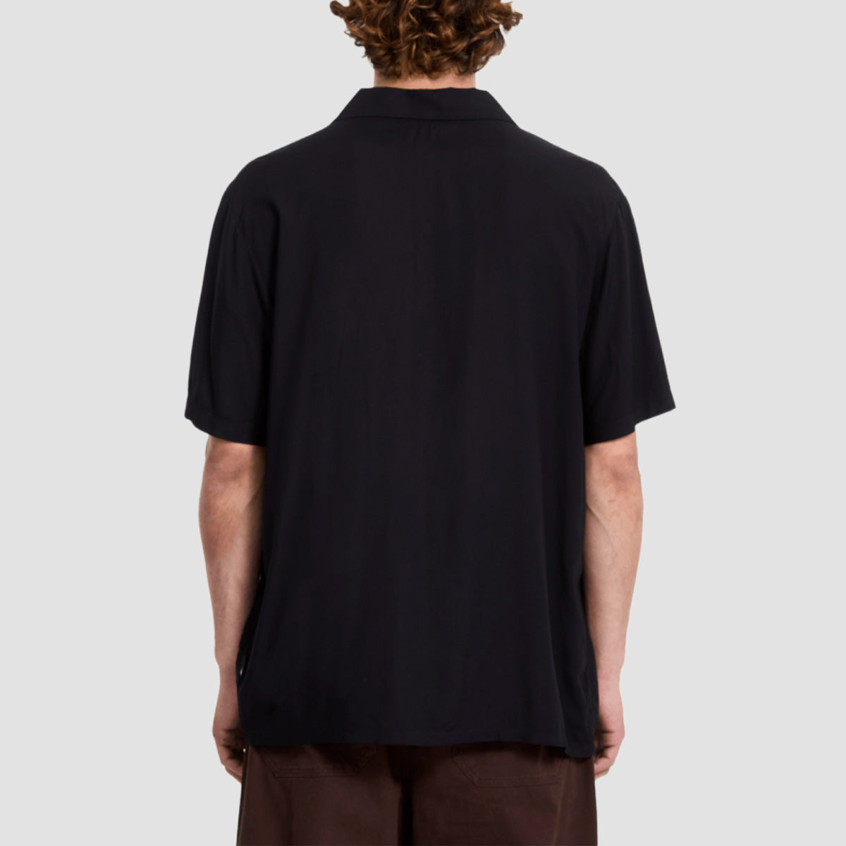 Volcom Single Stone Short Sleeve Shirt Gloss Black
