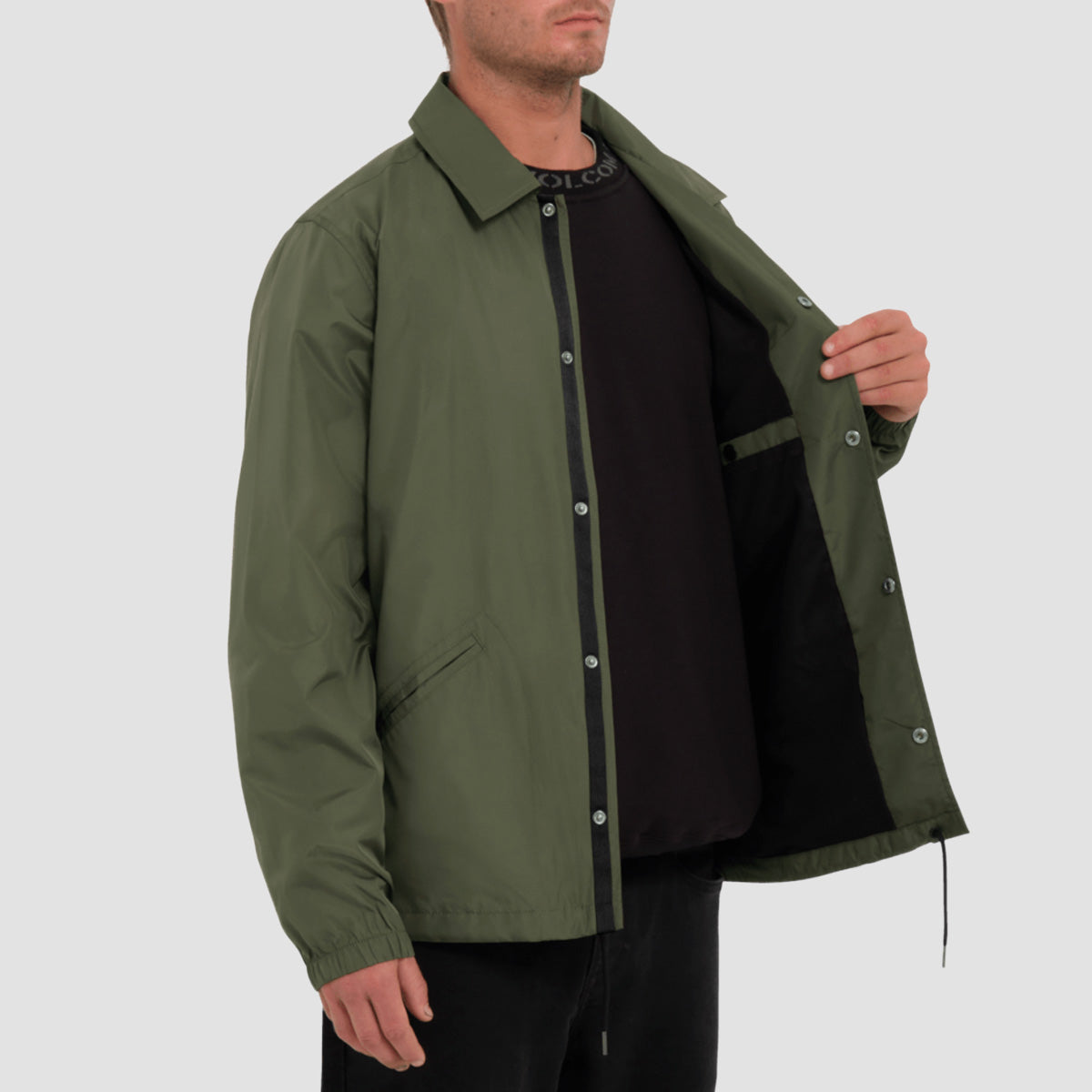 Volcom Skate Vitals Coaches Jacket Squadron Green