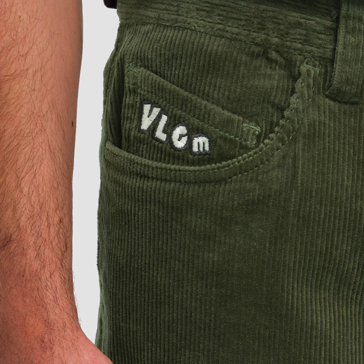 Volcom Stoned Straight Fit High-Rise Wale Corduroy Five-Pocket