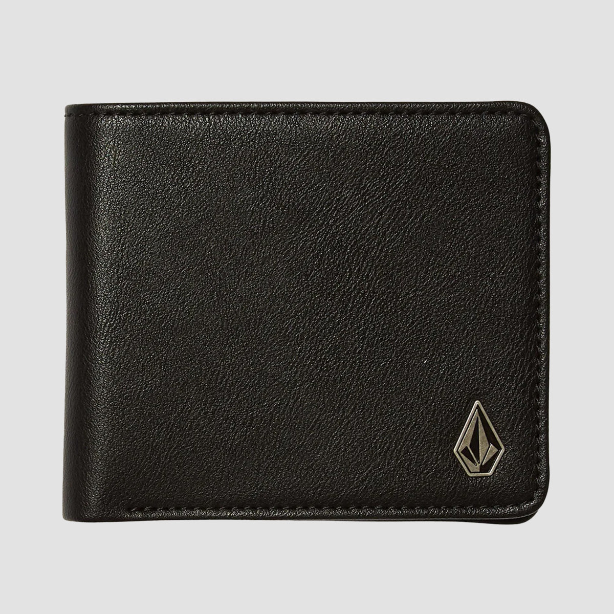 Volcom Slim Stone PU Small Wallet Black