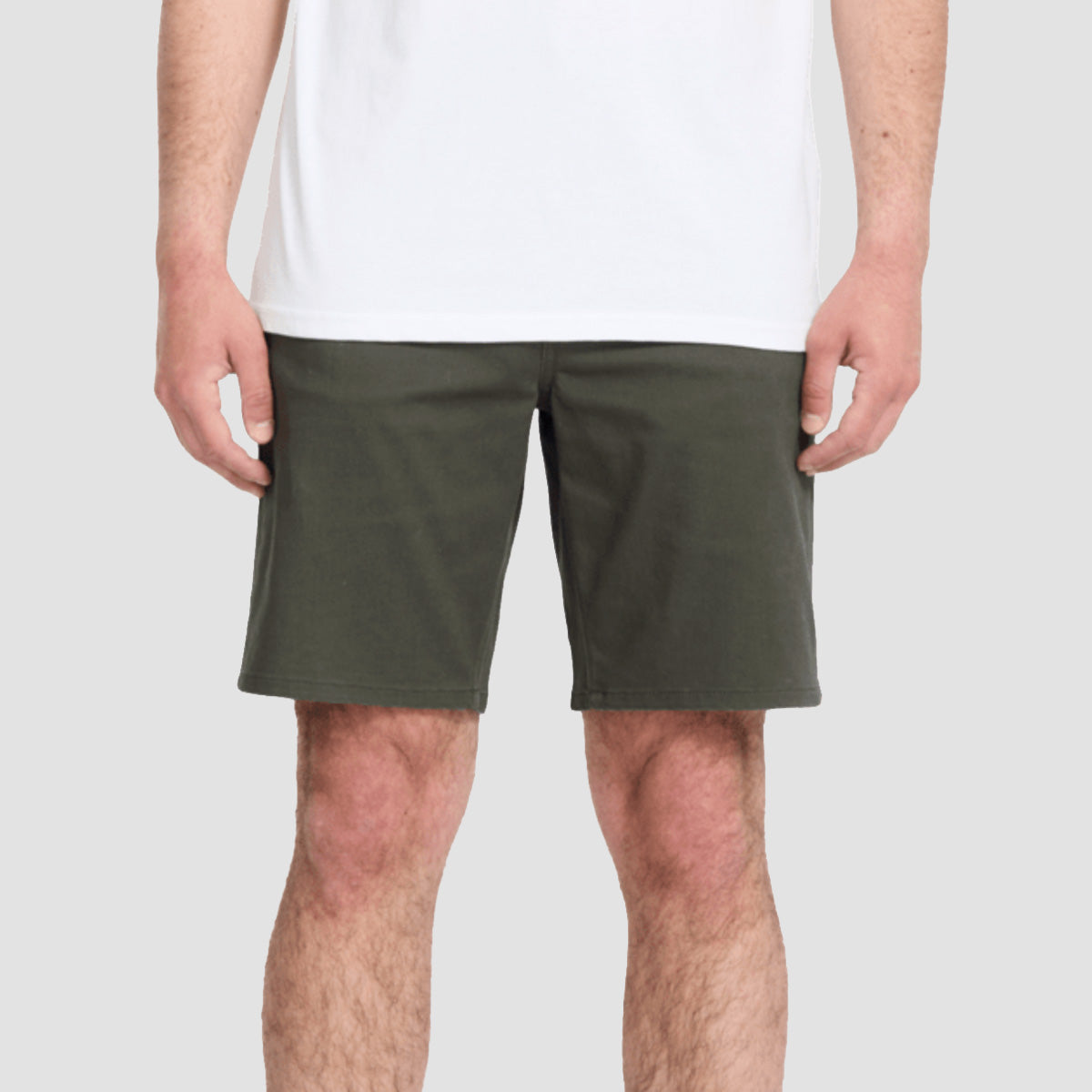 Volcom Solver 5 Pocket 19" Twill Shorts Squadron Green