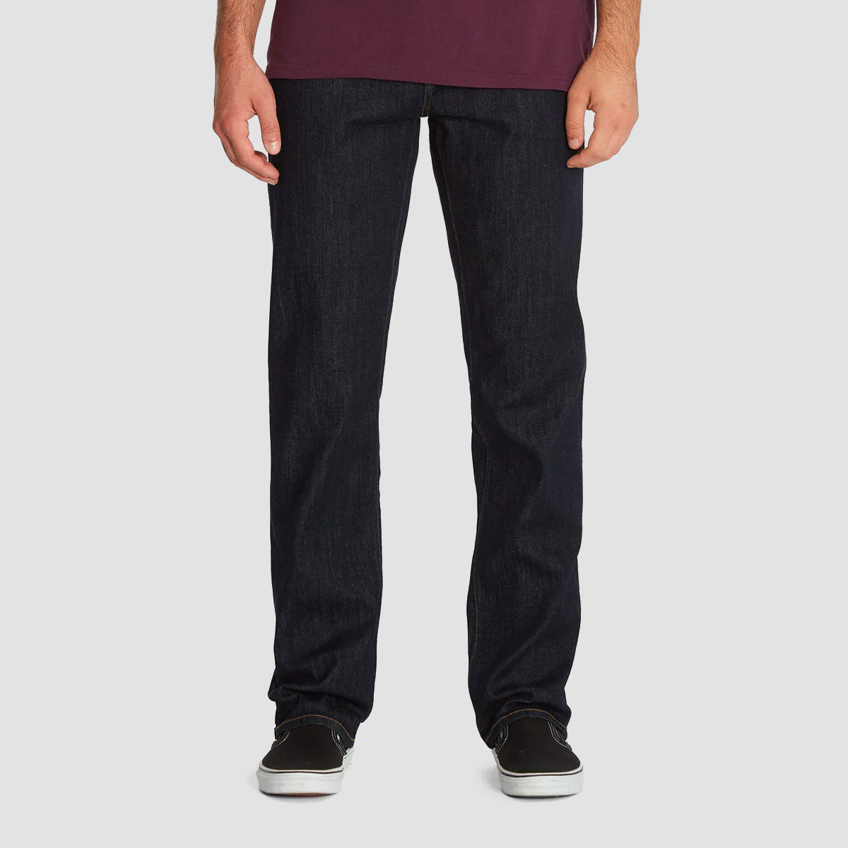 Volcom Solver Modern Straight Fit Jeans Rinse