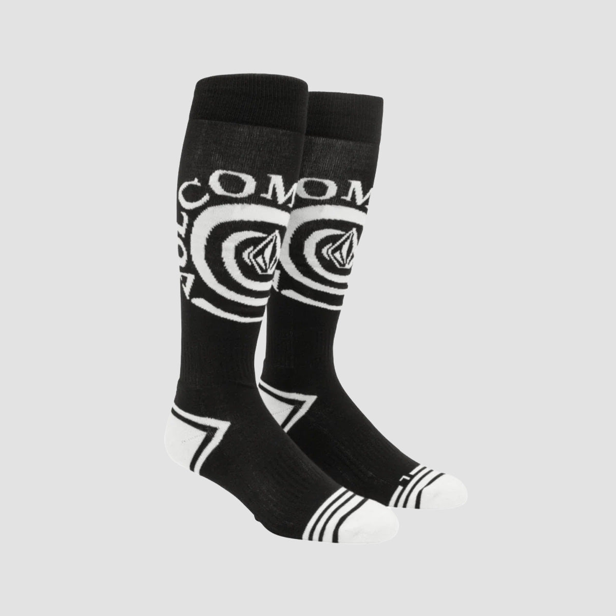 Volcom Spiral Over-The-Calf Snow Socks Black