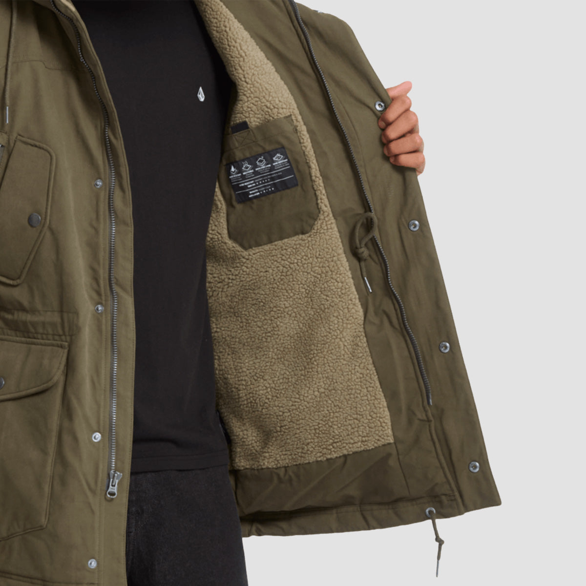Volcom Starget 5K Parka Jacket Military