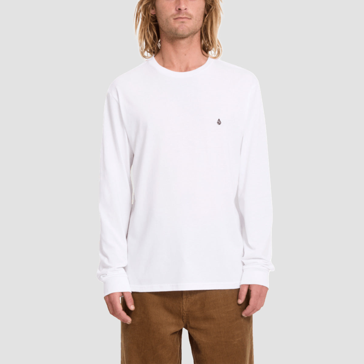 Volcom Stone Blanks Longsleeve T-Shirt White