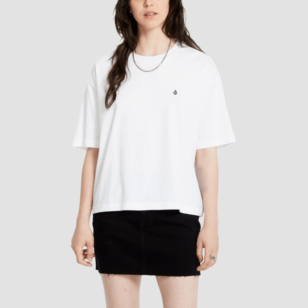 Volcom Stone Blanks Up T-Shirt White - Womens