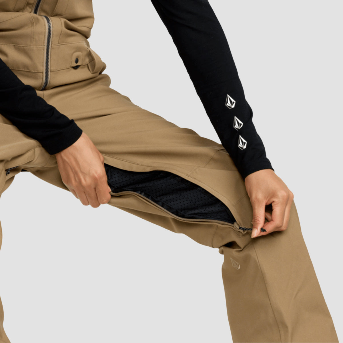 Volcom Swift Bib Overall Snow Pants Bronze - Womens