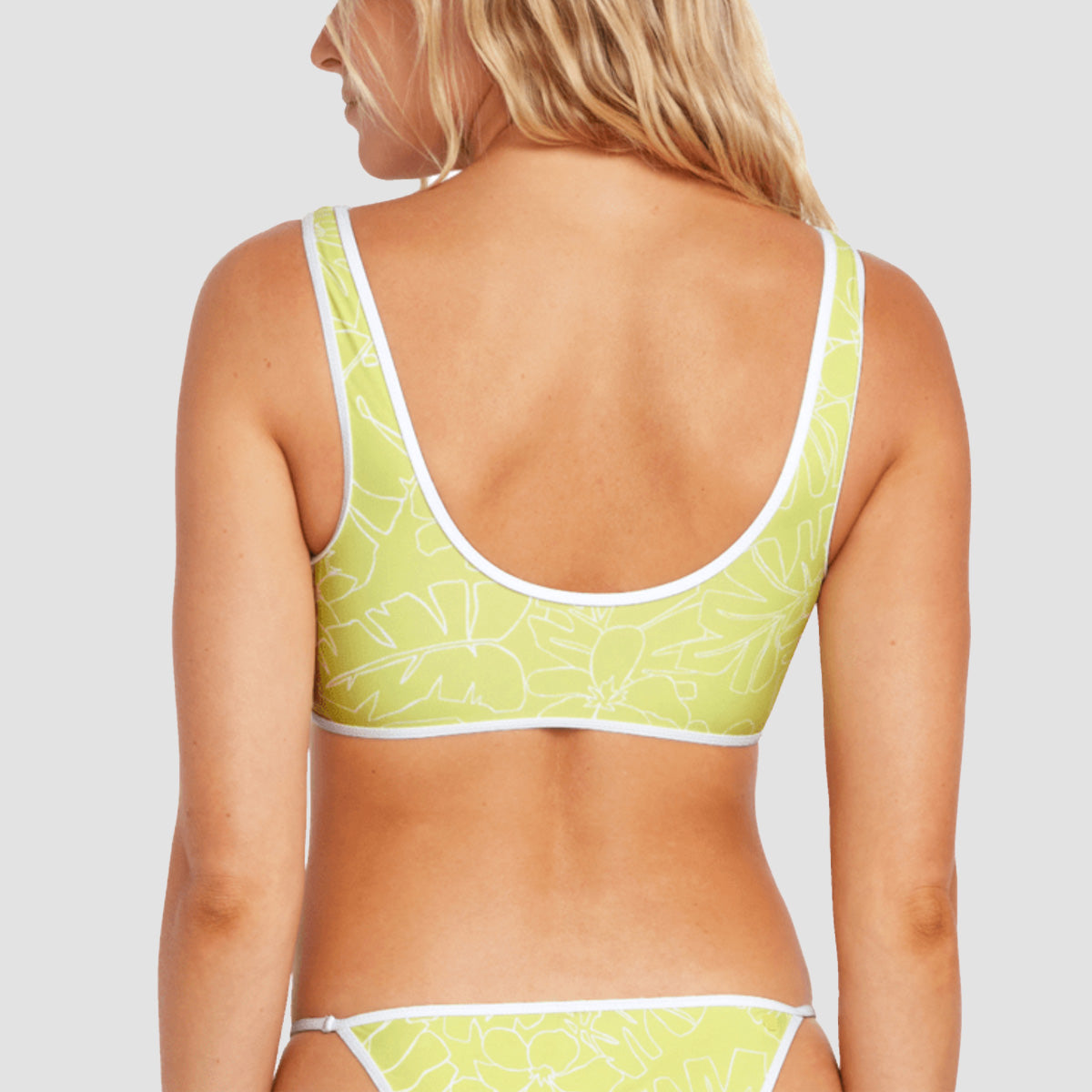 Volcom Tropicoco Reversible Crop Bikini Top Citron - Womens