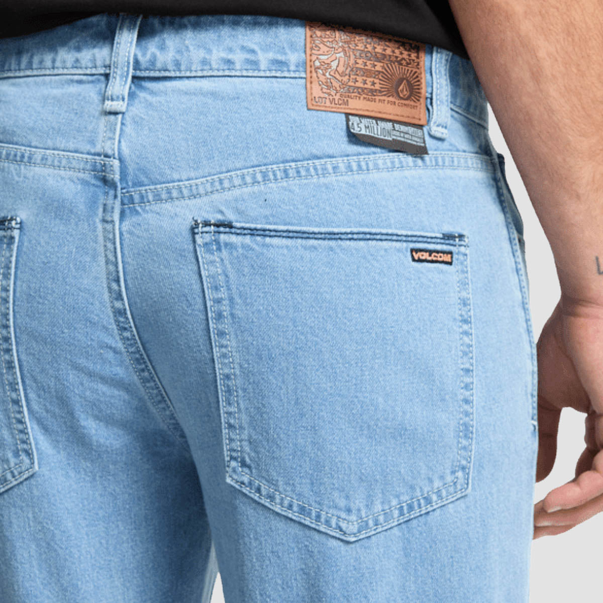 Volcom Vorta Slim Fit Jeans Camper Blue