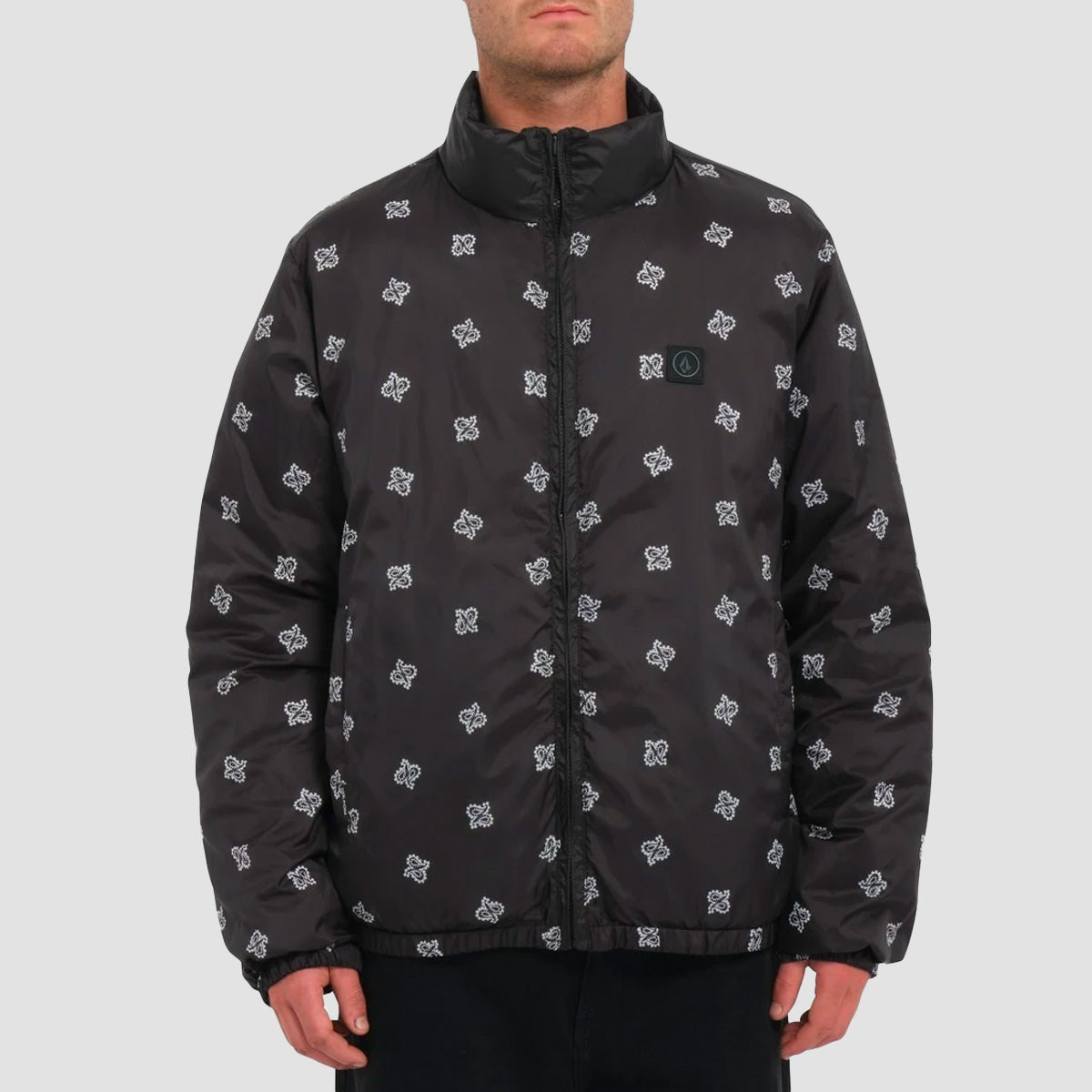 Volcom Walltz Earth Tripper Reversible Jacket Black