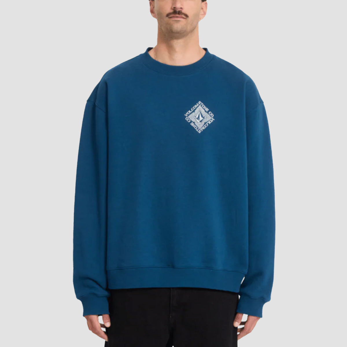 Volcom Watanite Crew Sweatshirt Cosmic Blue
