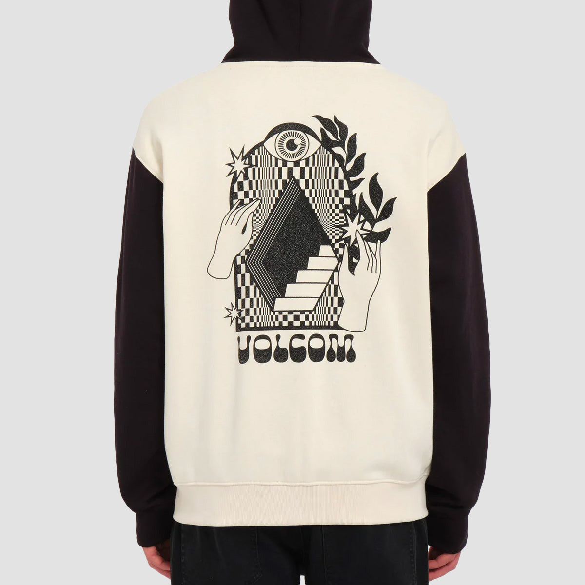 Volcom Watanite Zip Hoodie Dirty White