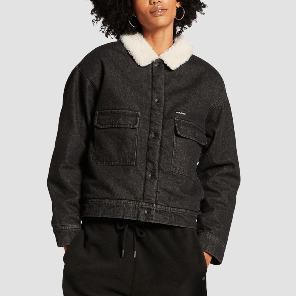 Volcom Weaton Jacket Black Combo - Womens