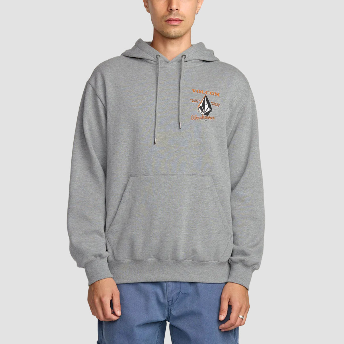 Volcom Workwear Pullover Hoodie Heather Grey